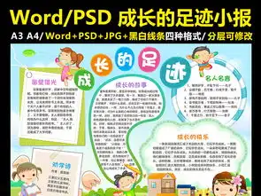 成长小报成长的足迹手抄报我的故事电子小报图片模板worddoc设计图下载其他大全编号17173065