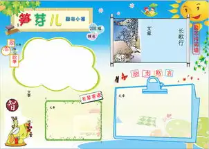 励志蓝色背景手抄小报电子模板图片素材worddoc下载4.22mb其他大全节日手抄报