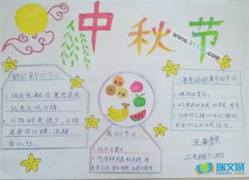 七年级中秋节手抄报