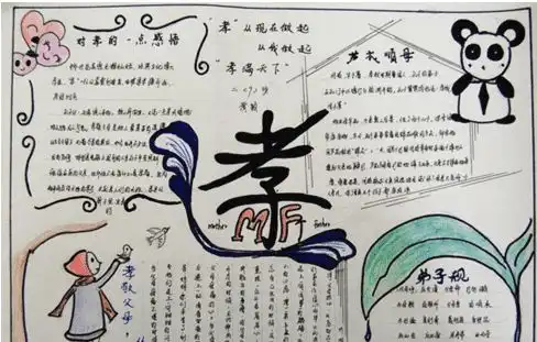 百善孝为先的手抄报