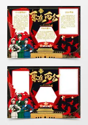 聚焦两会小报模板下载聚焦两会手抄报模板图片免费下载