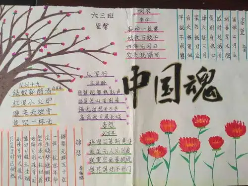 写书香校园,画多彩人生怡康小学开展国学经典手抄报比赛