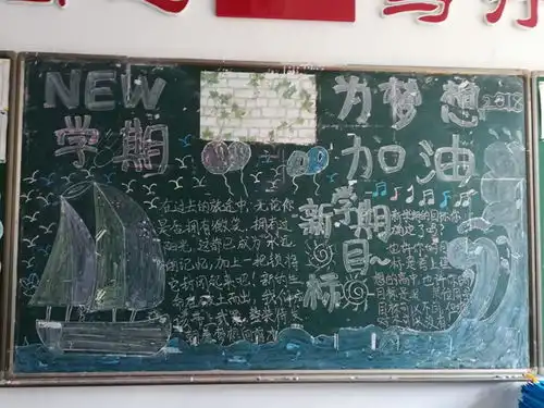 福州八中20172018学年第二学期新学期新征程主题黑板报评比