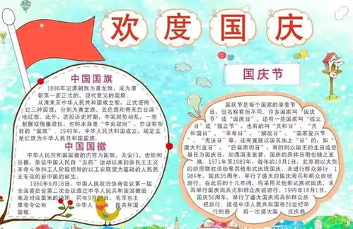 国庆节手抄报来啦趁着假期,快让孩子学一学