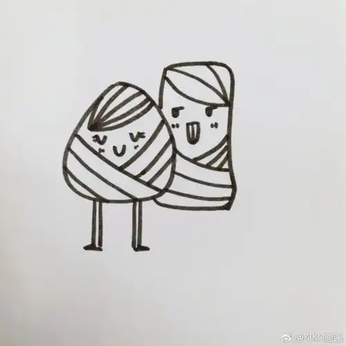 端午节快到了,粽子的简笔画,不可不学哟