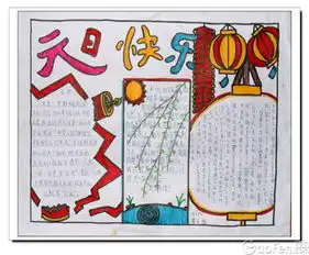 元旦手抄报元旦快乐新年快乐