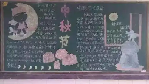 中秋节好词好句好段手抄报,都齐了,快帮孩子收藏