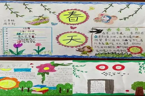 拥抱春天播种希望潢川十二小开展手抄报展示活动