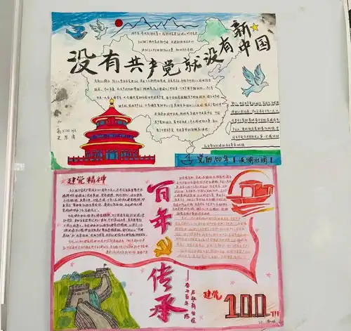 山西省临汾一中第三届感恩周高一年级奋斗百年路启航新征程主题手抄报展评活动